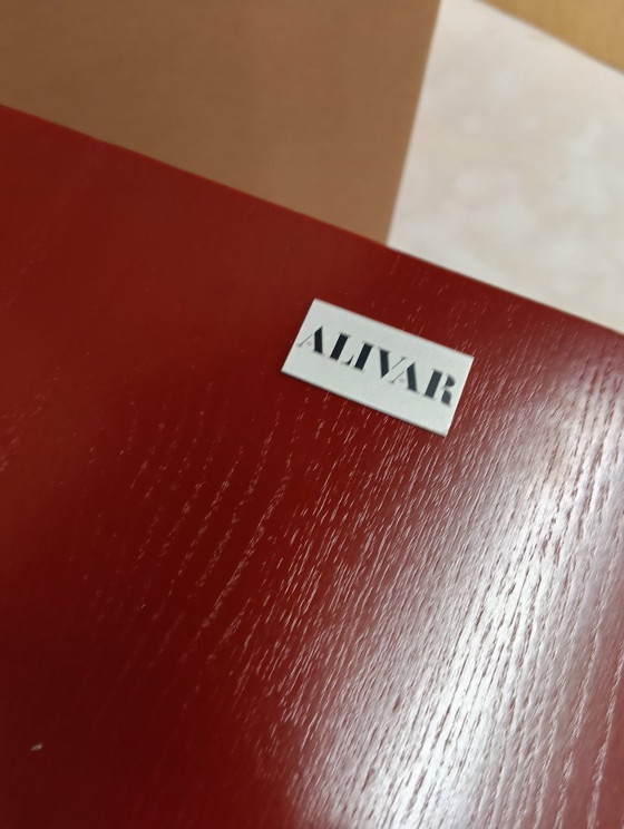 Image 1 of Sedia ALIVAR MVSEVM 514 ZIG ZAG (NUOVA, MAI USATA) Rosso Bordeaux o Nero