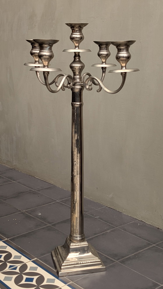 Image 1 of Grote kandelaar kaarshouder
