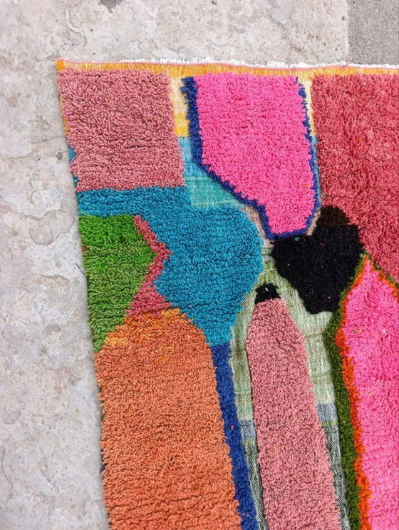 Image 1 of Mehrfarbige Berber-Tapis aus Leinen, 300 x 200 cm
