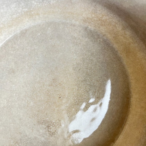 Antica bouillotte / cocotte in gres di Saint Uze, decoro blu, inizio XX secolo – Stoviglie, Ceramica (photo 7 of 14)