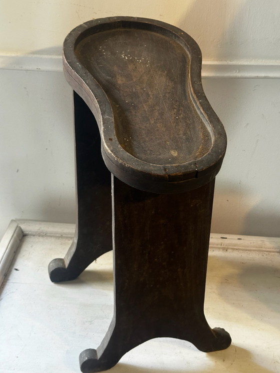 Old wooden shoeblack's footrest, late 19th early 20th century, Decorative Objects, Brown (photo 6 of 14)