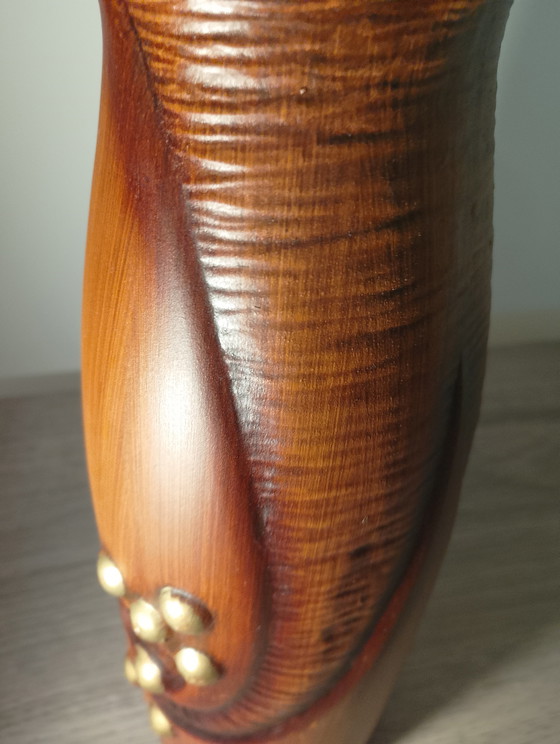 Image 1 of Art Deco vase by Gustave De Bruyn Fives, Lille, 30 cm