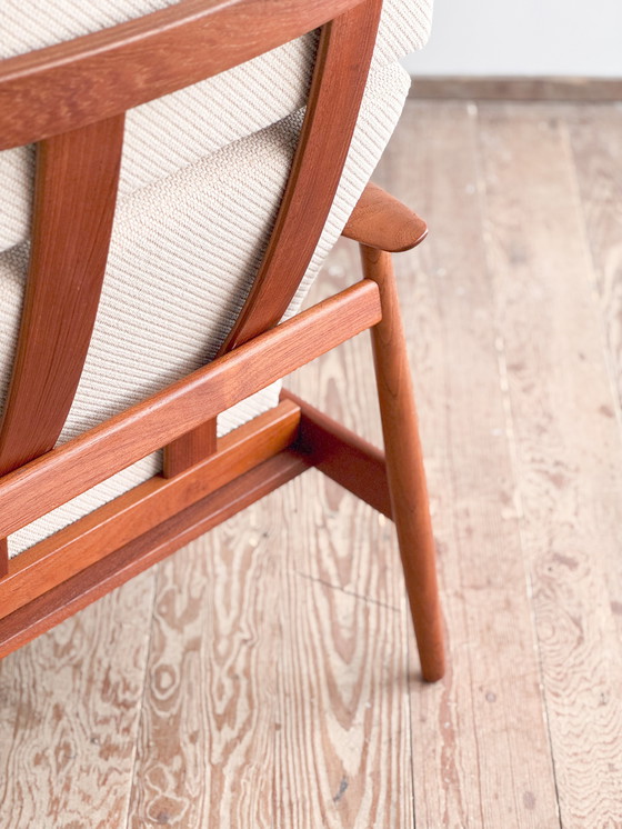 Image 1 of Mid-Century Danish Lounge Armchair in Teak FD 164 by Arne Vodder for France and Son., Denmark, 1960s