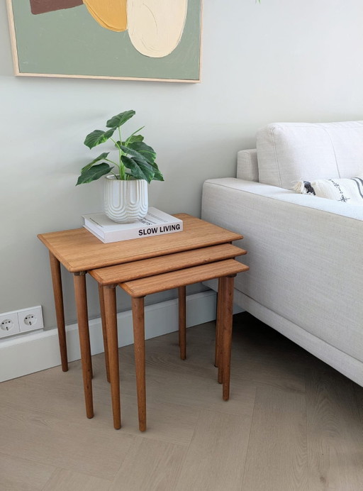 Vintage teak, Scandinavian nesting tables