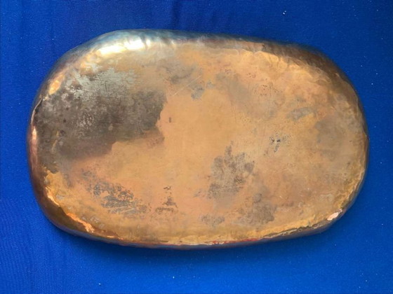 Image 1 of Ciotola/Vassoio Art Deco Modello Mod. 29 Karl Bayer Arts and Crafts Monaco Art Nouveau Ottone