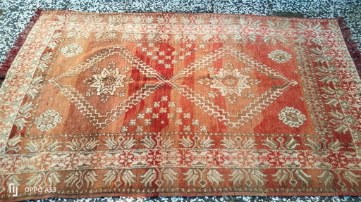 Handgeknoopt Berber kleed wol 195x120cm