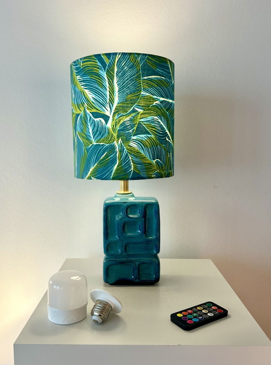 Image 1 of Oost-Duitse designlamp uit het midden van de 20e eeuw, gemaakt van een vaas door VEB Strehla.