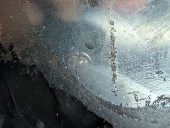 Image 1 of Lila Murano-Glas-Aschenbecher mit Bläschen