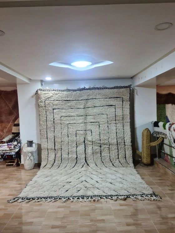 Tapis Beni Ouarain fait main 300x200 cm – Laine, Coton (photo 2 of 3)