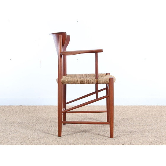 Image 1 of Pair of vintage Scandinavian teak armchairs model 317 by Peter Hvidt & Orla Mølgaard Nielsen for Søborg Møbelfabrik