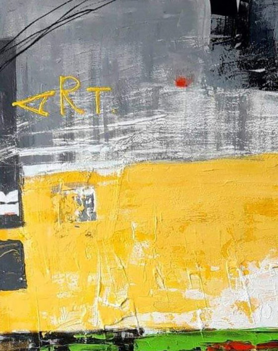 Original Acrylic Painting Modern Art Abstract Harmony of Life – Paintings & Drawings, Canvas (photo 3 of 6)