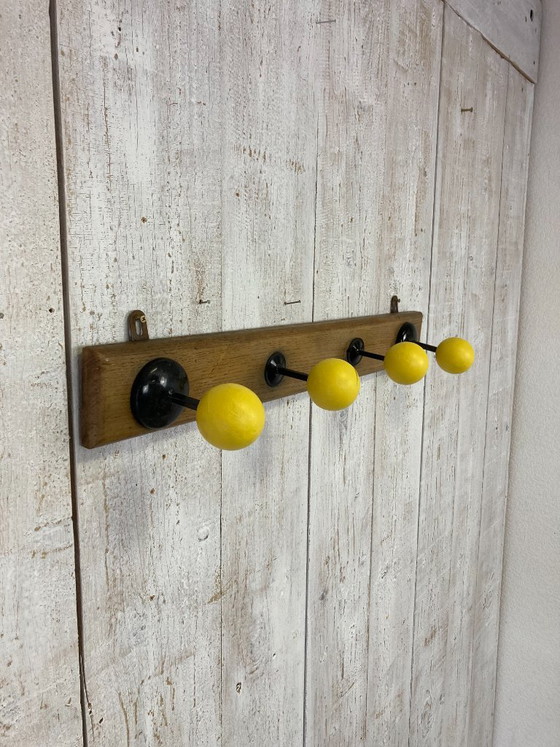 Vintage Bistro Coat Rack – Metal, Wood (photo 9 of 10)