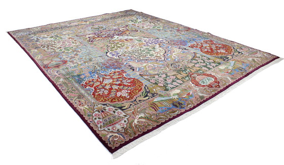 Image 1 of Tapis persan original noué à la main Kashmar Fein Paradise Design 384 X 302 cm Top Condition