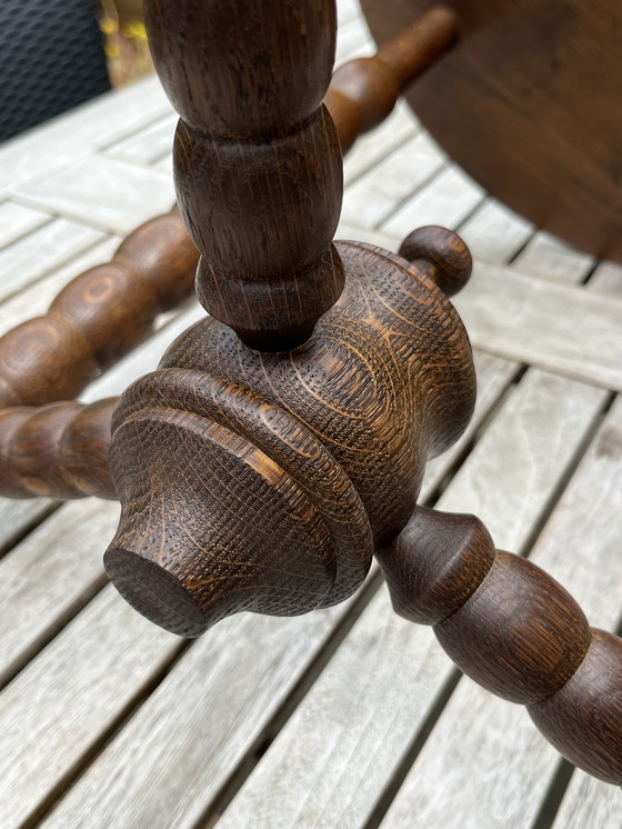 Image 1 of Classic Bobbin corner chair + matching side table | rare set