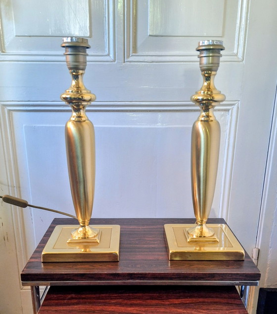 Image 1 of Vintage Brass Table Lamps by Herda, 1970s