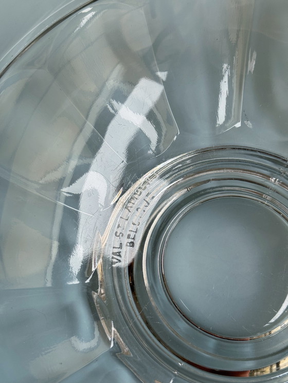 Image 1 of Val Saint Lambert - Bol Art Déco - Luxval - Décoration dorée