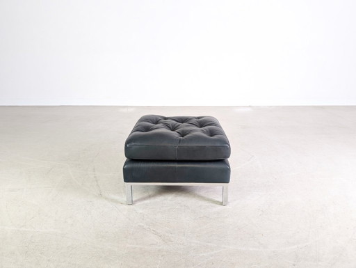 Original Ottoman de Sede DS-0040 Leather Design Footstool Black