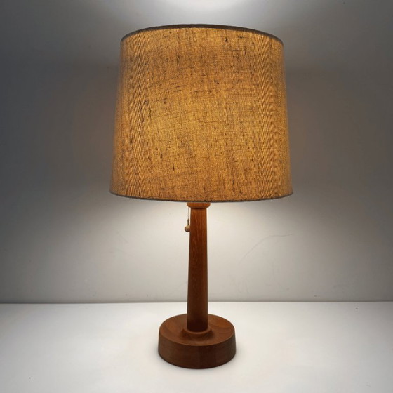 Image 1 of Teak table lamp - Uno & Östen Kristiansson for Luxus Sweden
