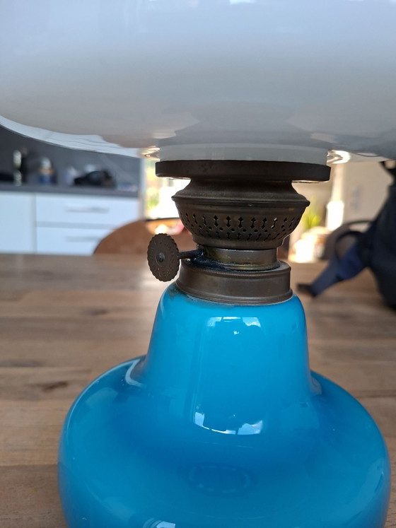 Lampada da scrivania Oil Light di Fog & Mørup, anni '50 – Lampade da scrivania, Vetro, Ottone (photo 4 of 5)