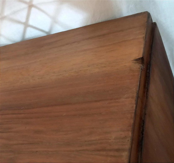 Image 1 of Walnut mini bar from the 1930s, width 149 cm