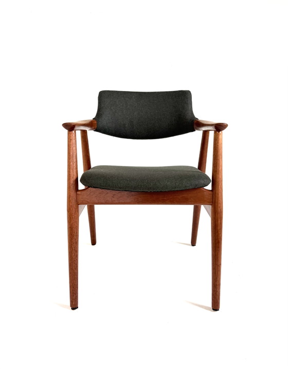 6x GM11 restaurées, Glostrup Møbelfabrik ‘60 – Chaises de salle à manger, Wood, Wool (photo 9 of 15)