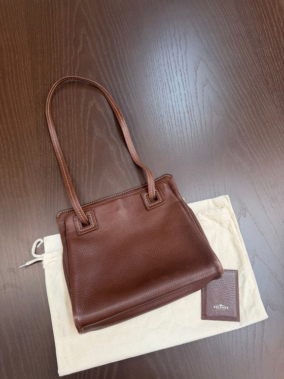 Cuir cognac Delvaux Nuage Marron – Sacs a bandouliere, Calfskin (photo 3 of 6)