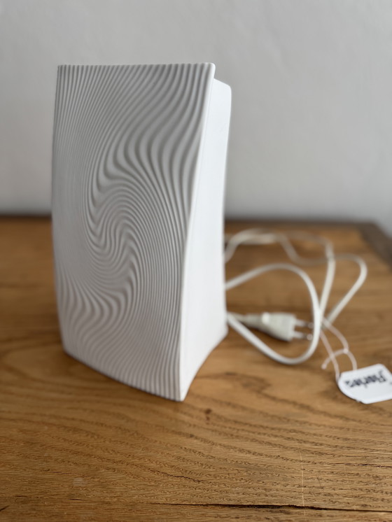 Image 1 of Vintage tafellamp wit van keramiek jaren 80