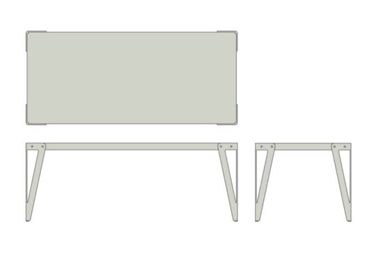Image 1 of Lloyd table white 230 wide