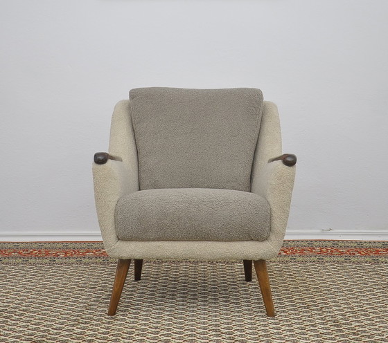 Image 1 of Mid Century Boucle Cocktail Leunstoel, 1960