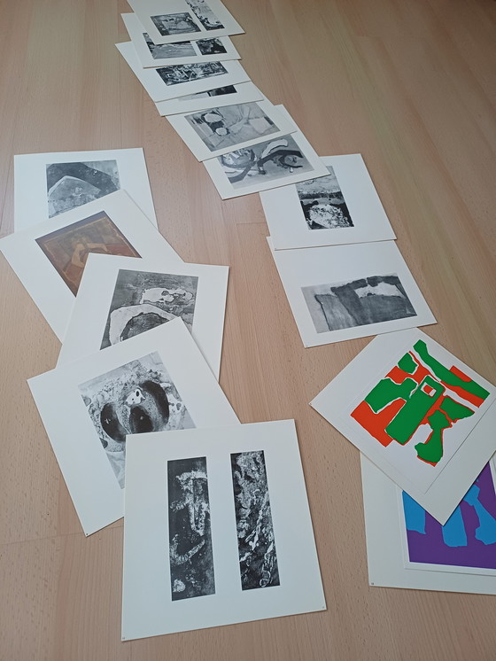 Image 1 of Rolf Loch Art Folder 27 images 1960-1971 oil paintings egg tempera screen prints