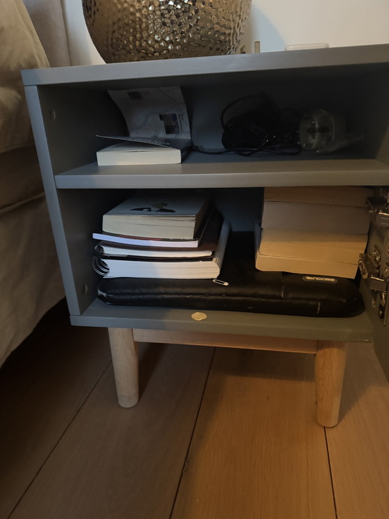 Image 1 of Pair of bedside tables grey