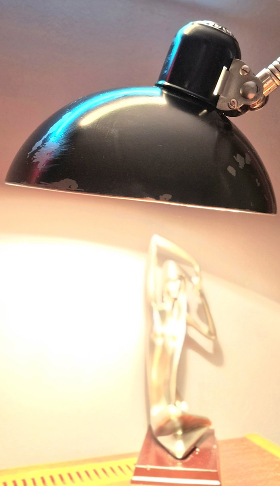 Image 1 of Unique Vintage Clam Lamp Original Kaiser idell 30s 40s