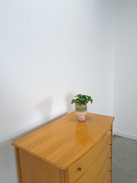 Image 1 of Cassettiera alta curva di metà secolo con 6 cassetti