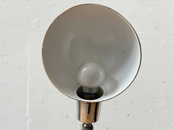 Image 1 of Space Age Chrome Clamp Lamp with Gooseneck, 1970s