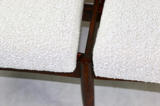 Image 1 of Divano doppio vintage in bouclé avorio, anni '70