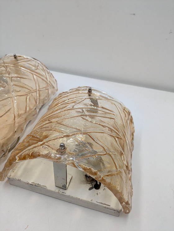 Image 1 of Lampada da parete in vetro di Murano