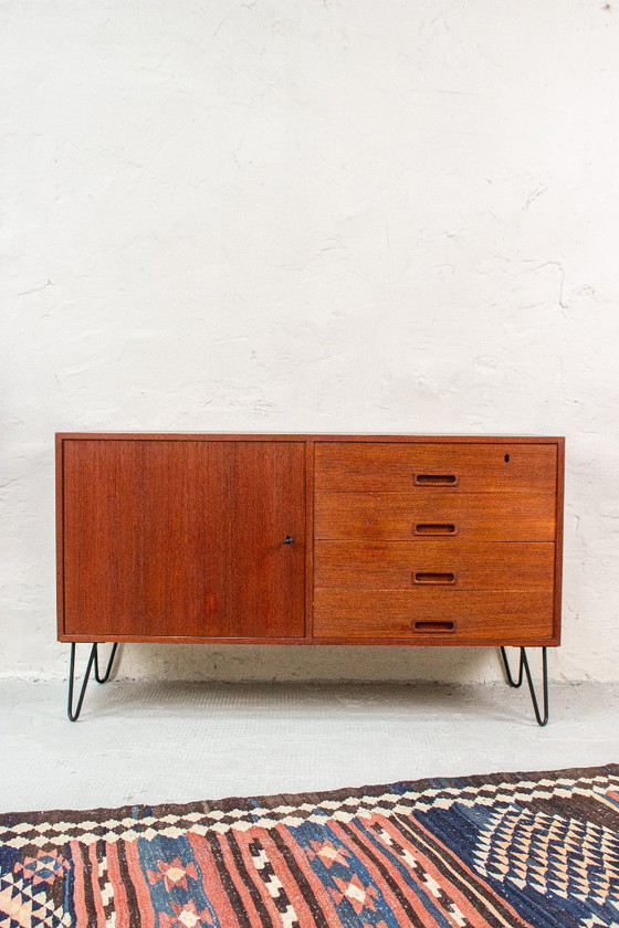 Image 1 of Vintage teak chest of drawers sideboard Danish mid century 60s