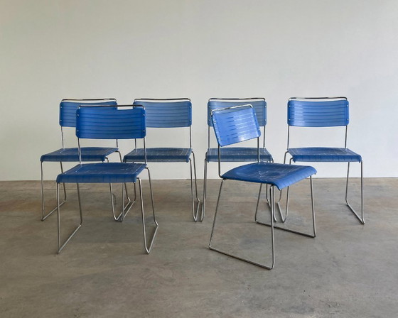 Image 1 of 6 sedie di design vintage italiano