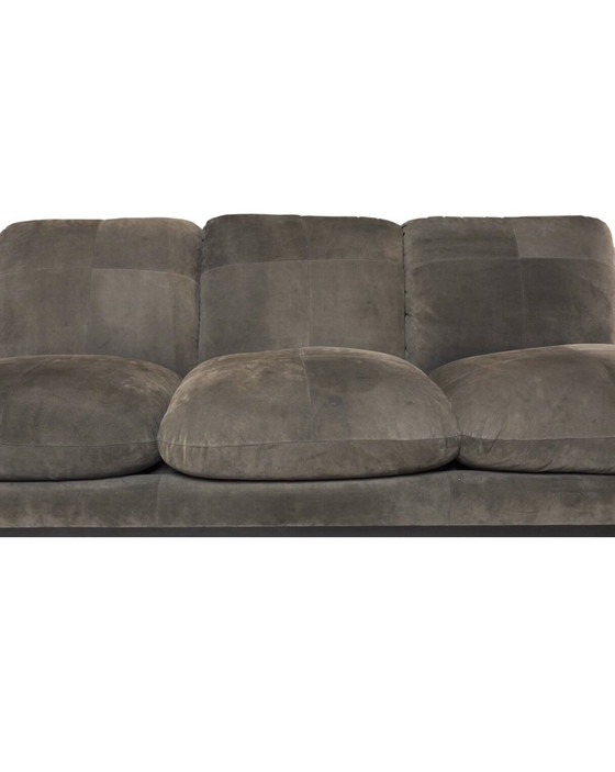 Image 1 of Willy Rizzo 3-seater sofa in brown nubuck