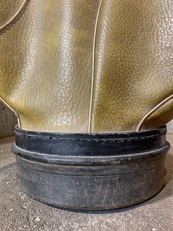 Image 1 of Borsa da golf vintage in similpelle invecchiata