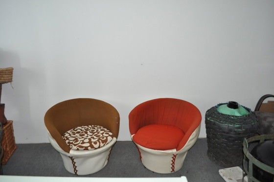 Set of Vintage Tub Chairs, 1970s – Armchairs (photo 3 of 8)