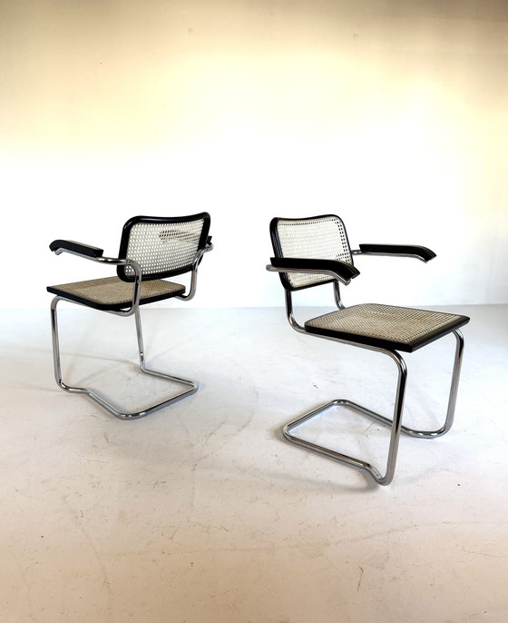 Image 1 of 2 sedie vintage Cesca in tessuto modello S64 '60