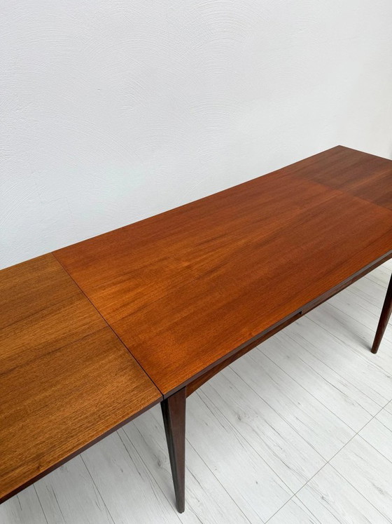 Tavolo da pranzo allungabile scandinavo in teak Mid-Century degli anni '60 – Tavoli da pranzo, Legno (photo 6 of 8)