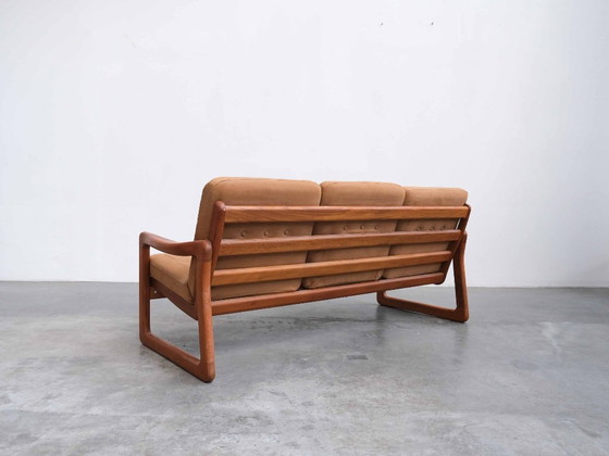 Divano Vintage in Teak Holstebro Danese Mid-Century – Divani 3 posti, Pelle, Legno (photo 6 of 7)