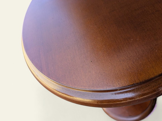 Image 1 of Rareté ! Support à plantes tourné à la main en bois véritable – Milieu du siècle, années 1960, jamais utilisé, décoration vintag