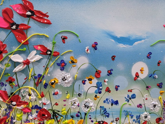 Evelina Vine - Blossoms in Bloom - Artist Painting – Paintings & Drawings, Canvas (photo 3 of 9)