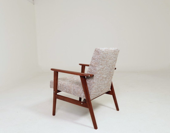Image 1 of Fauteuil vintage granola au sucre brun 1970