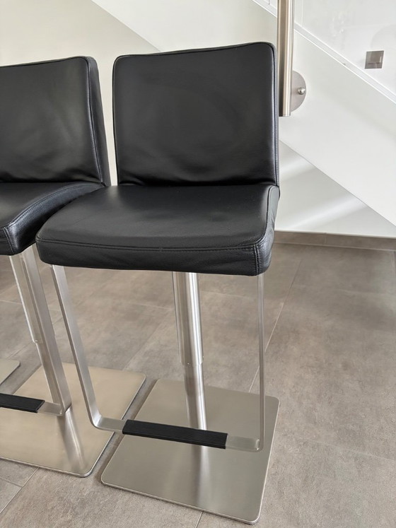 4 taburetes de bar Mayer Mybreak, de piel auténtica. – Leather (photo 5 of 5)