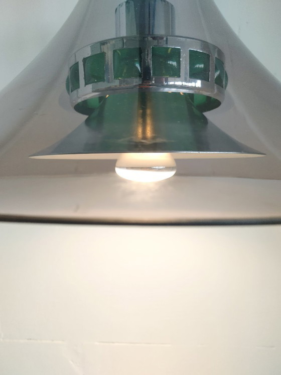 Image 1 of Rare Massive 1970s design pendant lamp (height adjustable)