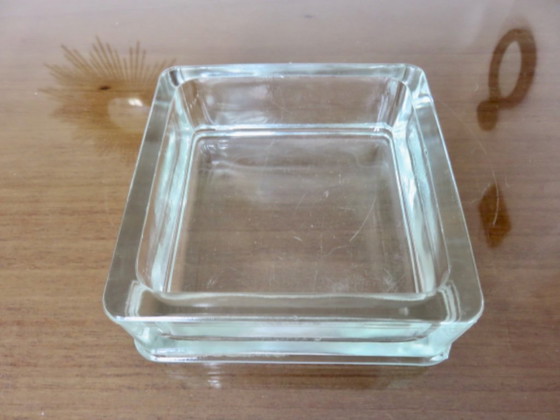 Bloque de vidrio, cenicero, bandeja para baratijas, grabado "LUMAX" – Objetos decorativos, Glass (photo 7 of 8)